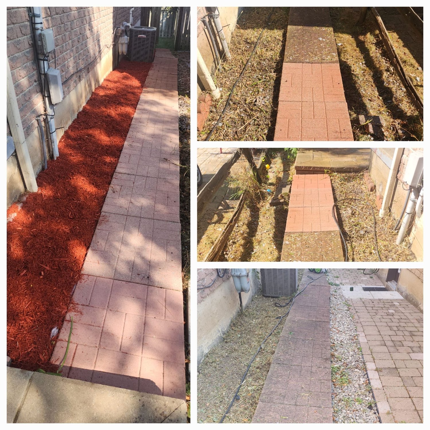 Interlock patio and walkway installation
