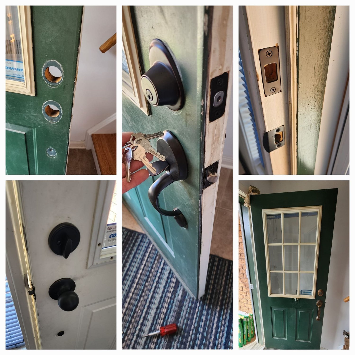 Pressure-treated deck boards and stairs installation