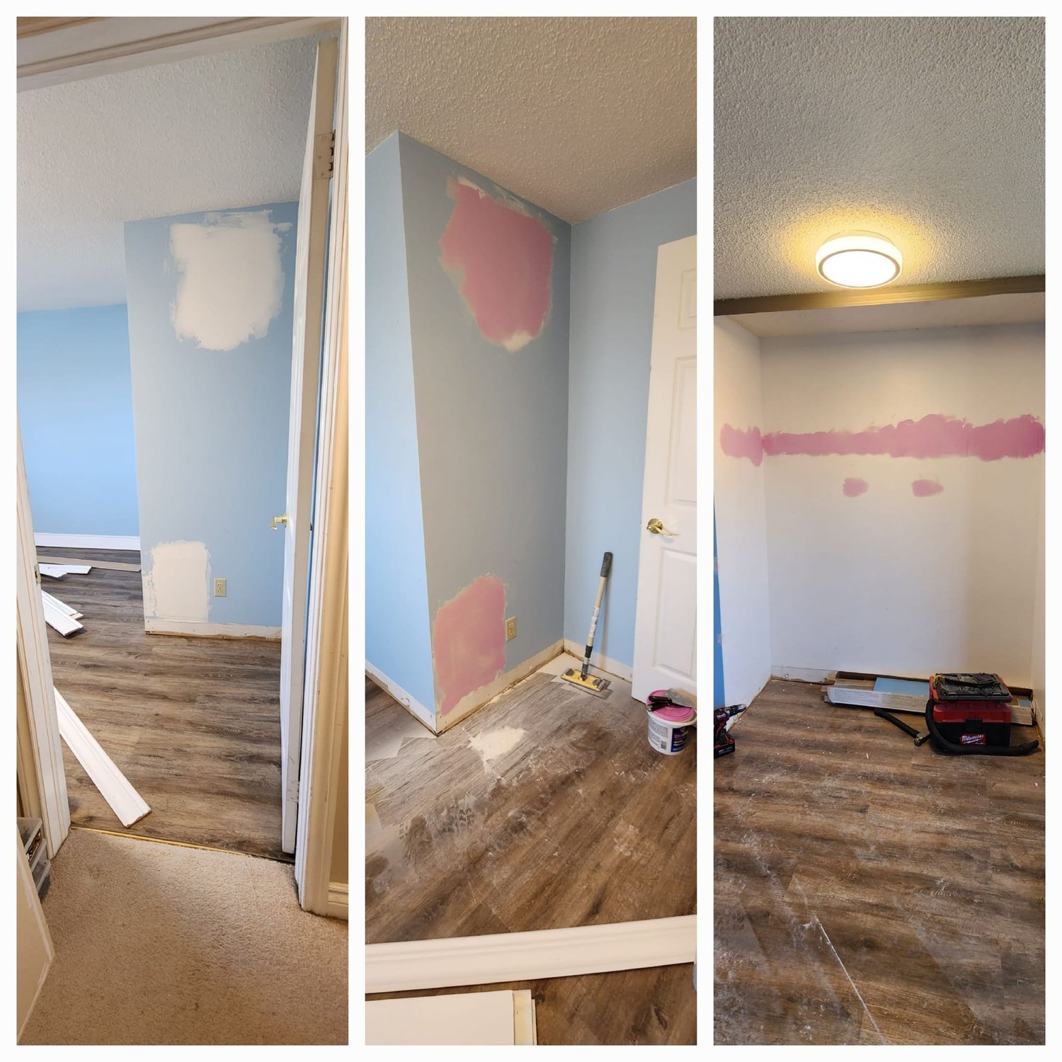 Commercial space renovation and TV mounting