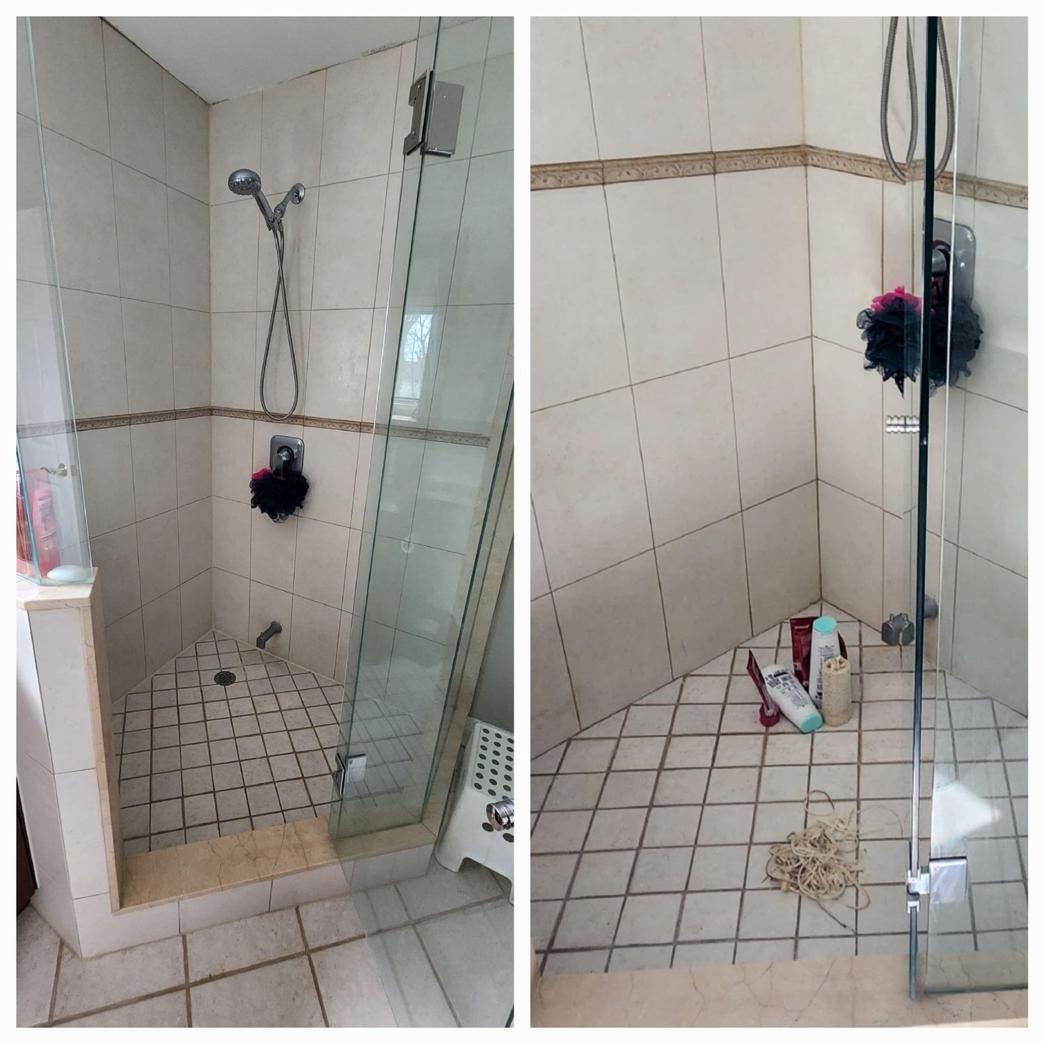 Exterior vine removal and brick facade cleanup