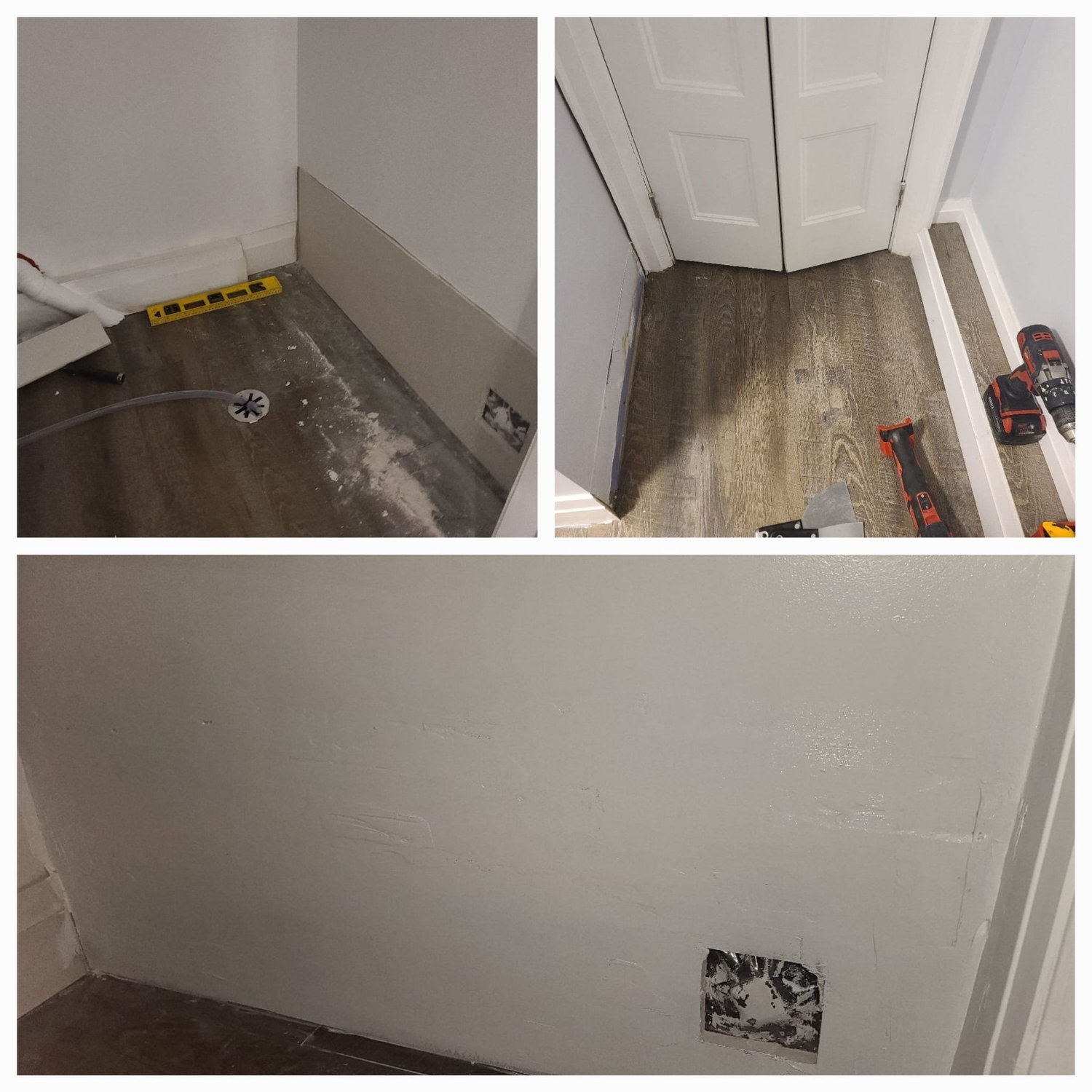 Garage door ceiling and structural framing work