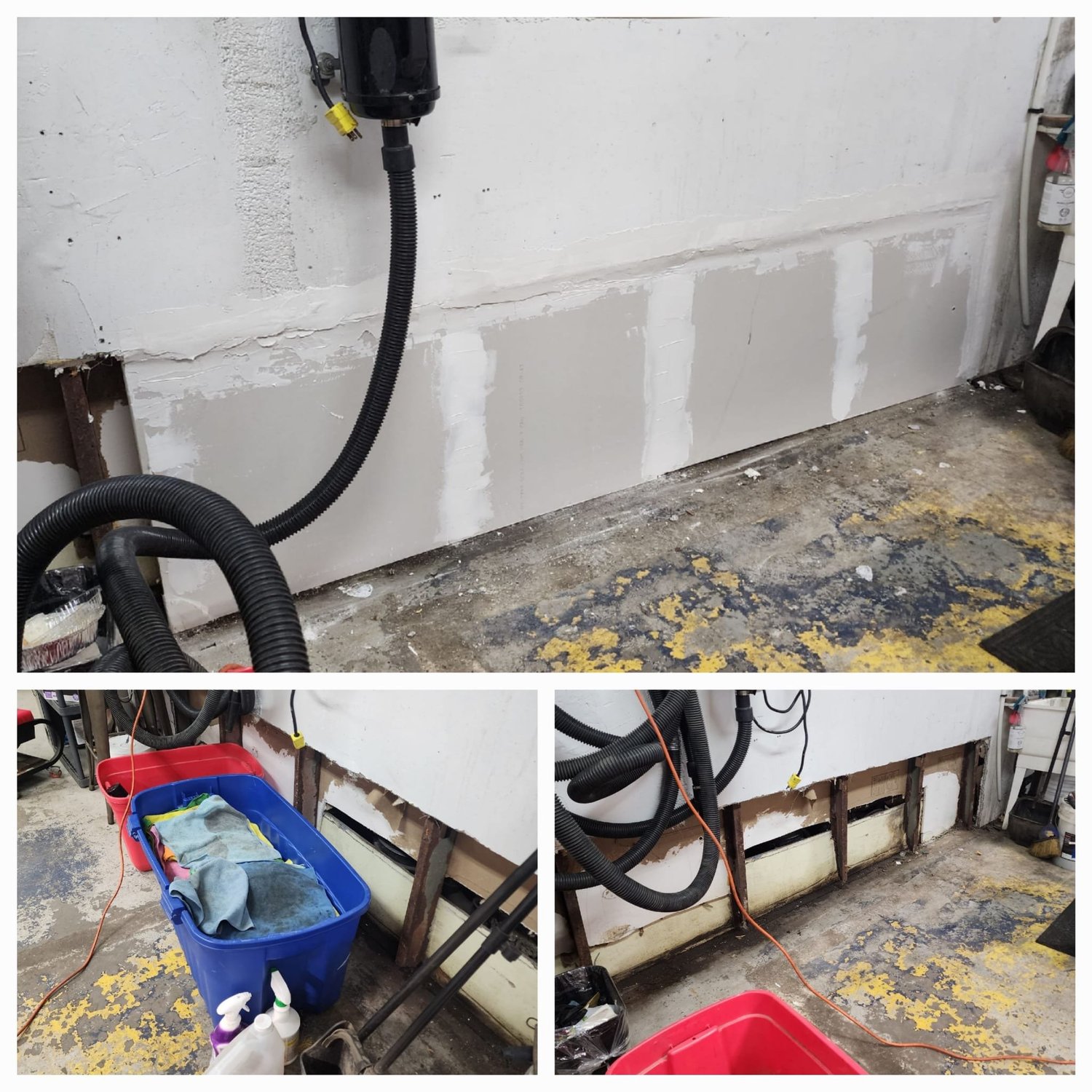 Bedroom closet painting before and after