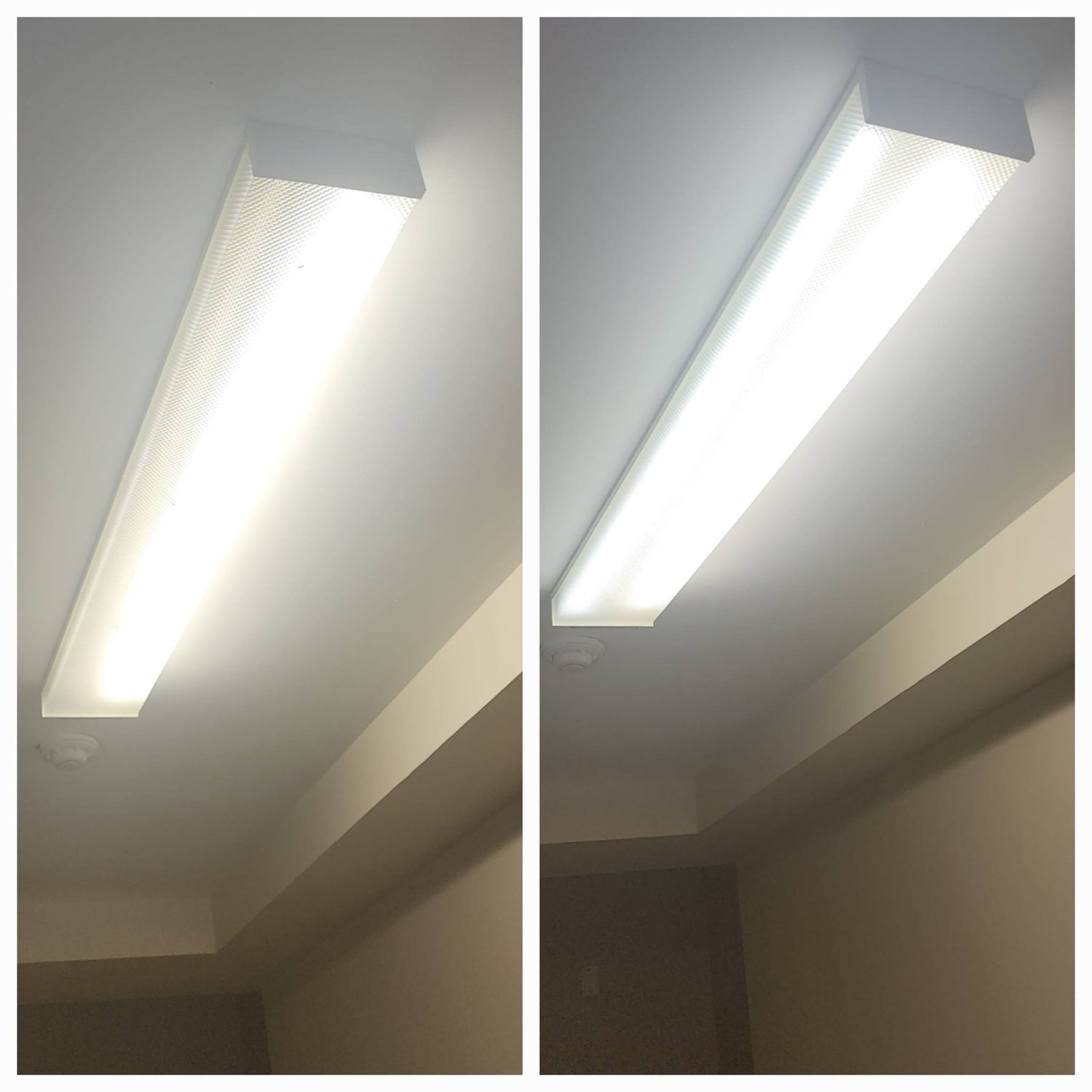 Interior room painting in taupe and grey tones